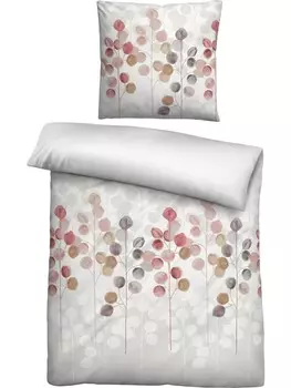 Постельное белье Biberna, серо-коричневый