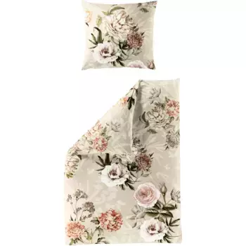 Постельное белье BIERBAUM «5268», мако-сатин, 100 % хлопок, легкое в уходе, цвет sand