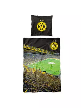 Постельное белье BVB Merchandising GmbH BVB Sdtribne (135 x 200 cm), цвет schwarzgelb