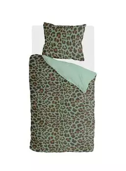 Постельное белье Byrklund Lazy Leopard Green - 140x220 см