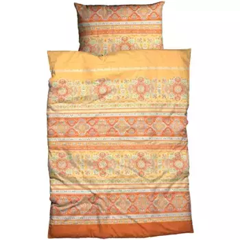 Постельное белье CASATEX «Маджелла», модные, свежие, выразительные цвета, желтый/оранжевый