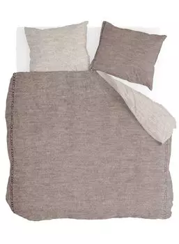 Постельное белье Casual Beauty 200х220см серо-коричневый/песочный Morhane