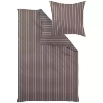 Постельное белье Curt Bauer «Belluno», узкие полоски, цвет sepia