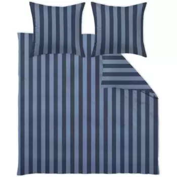 Постельное белье Curt Bauer «Como», блочные полосы, цвет marine