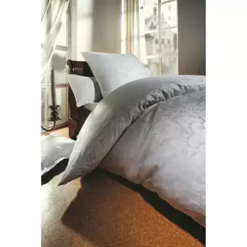 Постельное белье Curt Bauer "Флоренция", (2 шт.), парча Mako дамасского качества, 100% хлопок, постельное белье и наволочка на молнии, сатин с шелковистым блеском, охлаждающее летнее постельное белье, можно использовать круглый год, белый