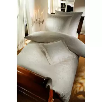 Постельное белье Curt Bauer "Флоренция", (2 шт.), парча Mako дамасского качества, 100% хлопок, постельное белье и наволочка на молнии, сатин с шелковистым блеском, охлаждающее летнее постельное белье, можно использовать круглый год, бежевый