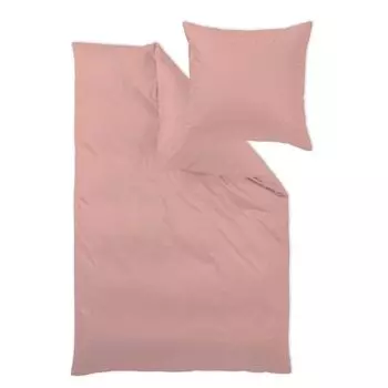 Постельное белье Curt Bauer из однотонного сатина мако, 3 шт., чехол ок. 200/200 + 2 наволочки 70/90 см 0000-3621 однотонный сатин мако, лиловый.