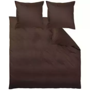 Постельное белье Curt Bauer «Ливорно», квадратный минимальный рисунок, цвет mahagoni