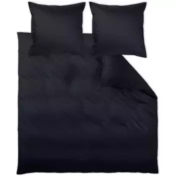 Постельное белье Curt Bauer «Ливорно», квадратный минимальный рисунок, цвет nachtgrau