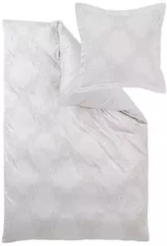 Постельное белье Curt Bauer Mako с парчовым дамастом, 2 шт., чехол ок 155/220 + чехол на подушку 80/80 см 9016-0192 София перламутр.