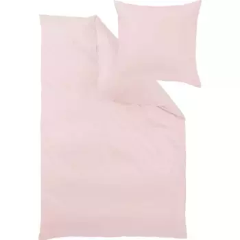 Постельное белье Curt Bauer «Сатин Uni-Mako из 100% хлопка, постельное белье и наволочки на молнии, просты в уходе, сертифицированы STANDARD 100 от OEKO-TEX и Made in Green, также подходят круглый год, элегантный вид» (2 куски), цвет ros