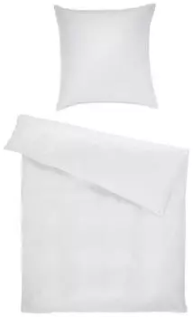 Постельное белье дамаск Curt Bauer, белый/светло-серый