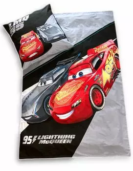 Постельное белье Disney Cars 80х80 + 135х200 см 100% хлопок на молнии