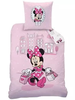 Постельное белье Disney Minnie Mouse Mdchen Set Flanell Disneys Minnie Mouse Shopping, розовый