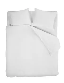 Постельное белье для дома 200 х 200 см + 2 х 80 х 80 см однотонное белое Beddinghouse