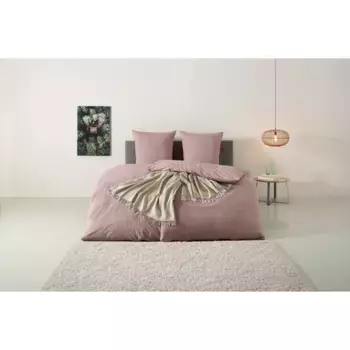 Постельное белье для дома» Melli в размере. 135х200, 155х220 или 200х200 см", постельное белье из хлопка, лен с эффектом меланжа Home Affaire, цвет altrosa/meliert