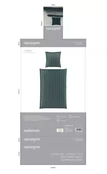 Постельное белье добби сатин Ambiente, антрацитовый