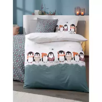 Постельное белье Dormisette, (2 шт.), цвет ecru-jade-bedruckt