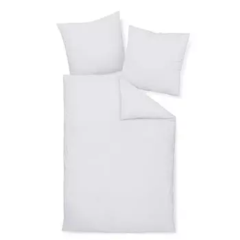 Постельное белье Dream Sleep однотонное сатиновое Mako 200х220 см + 2х 40х80 см белое Traumschlaf