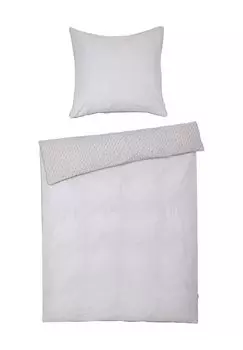 Постельное белье, двустороннее, однотонное, 155х220 см ESPRIT, цвет Gesamt Breite Grau