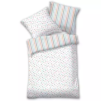 Постельное белье Dyckhoff «4014», мако-сатин, 100% хлопок, легкое в уходе, рисунок, цвет koralle-mint