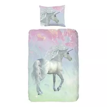 Постельное белье единорога Good Morning, мультколор
