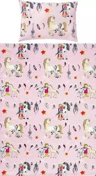 Постельное белье Erwin Mller 206720 2-teilig, 100x1x135 см, розовый