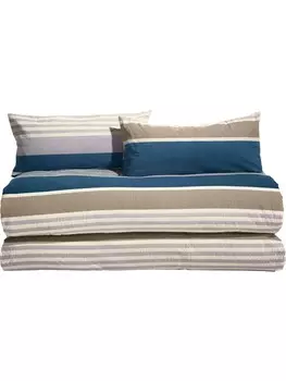 Постельное белье Erwin Mller Sparpaket 4 tlg, цвет blau-braun