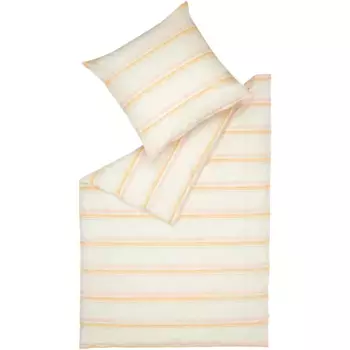 Постельное белье Esprit «Адриен», разноцветные горизонтальные полосы, розовый