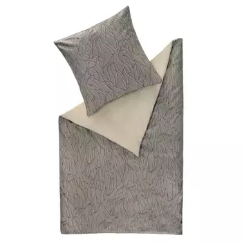 Постельное белье Esprit «Nele» изготовлено из экологически чистого хлопка, серый