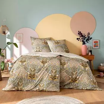 Постельное белье Estella Atelier Majandra цвет ваниль размер 135х200+80х80