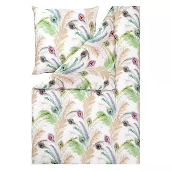 Постельное белье Estella Feather 4772 985 Multicolor Mako Satin 200 см x 220 см