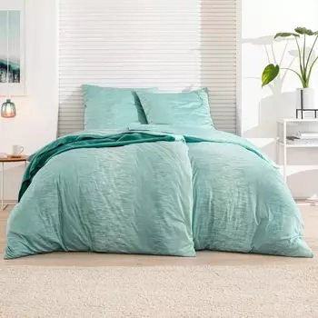 Постельное белье Estella Interlock Jersey 6868-560 Бирюзовый 135х200