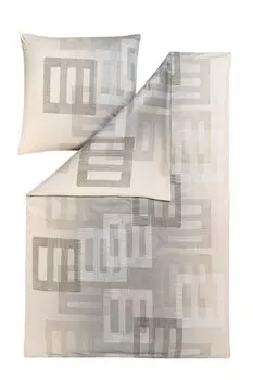 Постельное белье Estella Mako Interlock Jersey Фабиан дымчатый 155х220 см+80х80 см