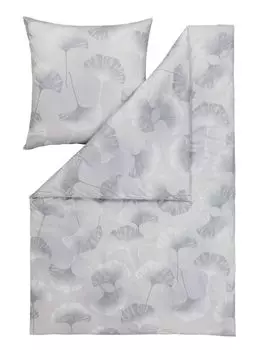 Постельное белье Estella Мако интерлок трикотаж Isabella цвет платина размер 155х220см+80х80см