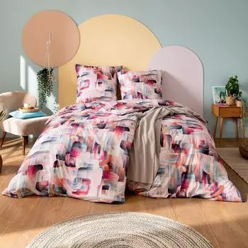 Постельное белье Estella Mako Jersey DD 155x220 Fiete Retro Abstract Colorful 6981-985
