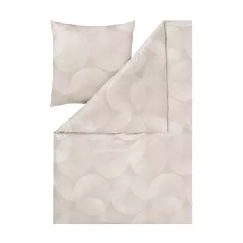 Постельное белье Estella Mako трикотаж интерлок Дора натуральный 155х200 см + 80х80 см