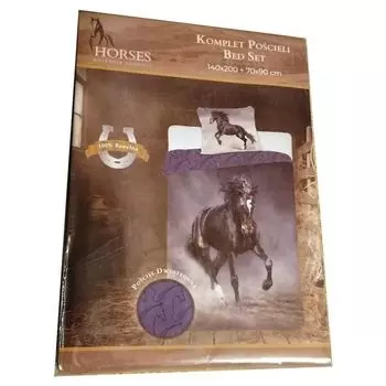 Постельное белье FARO Black Horse хлопок, 140/200, 70/90 см