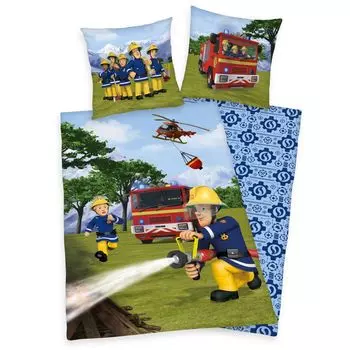 Постельное белье Fireman Sam/детское постельное белье, 100% хлопок (Renforce), 80х80+135х200 см Herding