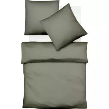Постельное белье флересс «Лех 3089», тонкая фланель, хлопок, в размер. 135х200, 155х220, 200х200см Fleuresse, оливковый