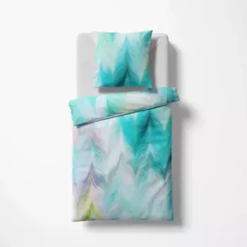 Постельное белье fleuresse «Bed Art S», сатиновое постельное белье Mako из 100% хлопка, цвет blau