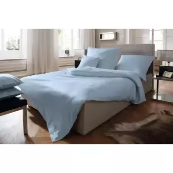 Постельное белье fleuresse «Colours», из мягкого трикотажа интерлок, изготовлено из 100% хлопка, постельное белье и наволочки на молнии, сертифицированы STANDARD 100 от OEKO-TEX, цвет bleu