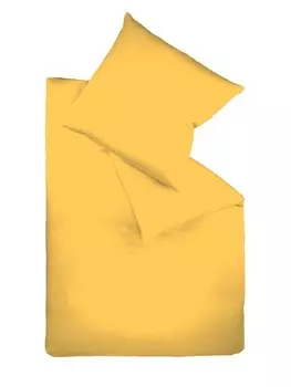 Постельное белье Fleuresse Hochwertige Baumwoll aus Mako Satin, цвет sonne
