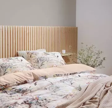 Постельное белье Fleuresse Mako сатин Bed Art S Deltana кремовый 200х200 см + 2х 80х80 см
