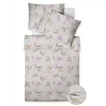 Постельное белье Fleuresse Vegan Mako Satin Color Elder Размер 155x220 + подушка 80x80 см