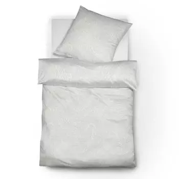 Постельное белье Fleuresse Жаккардовое Прованс Престиж, серебро 200х220+2 х 80х80 см