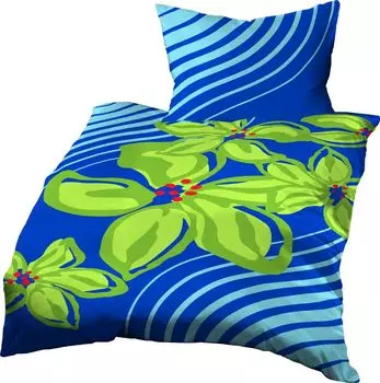 Постельное белье Gerald Wittmann 140х200+70х90 см, хлопок Renforce, 36103, синий