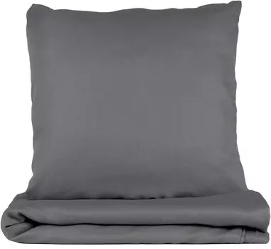 Постельное белье Gerald Wittmann 240х220+80х80 см, микрофибра, однотонные, темно-серый