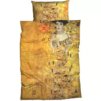 Постельное белье Goebel «Адель Блох» с рисунком живописи, золотой