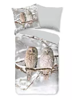 Постельное белье Good Morning Beaver 155 х 220 см + 1 х 80 х 80 см Febe серый Muller Textil